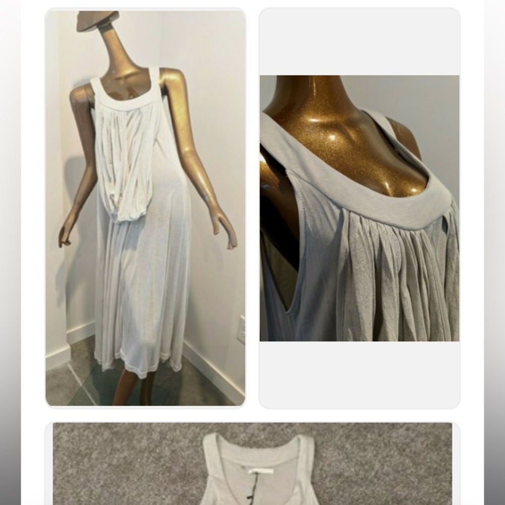 Cheap Monday Light Gray Sleeveless Midi Dress NWT - Picture 7 of 7